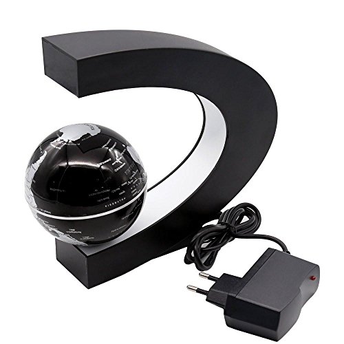 KOBWA Schwebender Deko Globus Weltkugel mit LED Im C Förmigen Magnetständer Schwebeglobus Politisch mit Beleuchtung Magnetische Kugeln Business Geschenke Geburtstag Geschenke Wohnkultur Büro Dekoration - 5