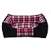 Produktbild XSQRGG Hundebett Pet Bett Waschbar Herausnehmbar Warm Halten Komfortable Gitter Pet Bett Für Große Mittlere Und Kleine Hunde,001,M