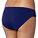 Beach Collection Womens Navy Ruched Bikini Mix And Match Bottoms 10