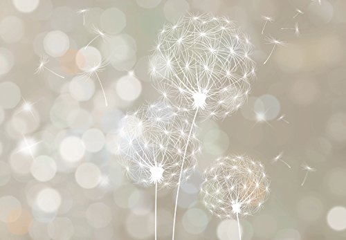 FOTOTAPETE ,,Blown Dandelion 107′ 366cm x 254cm Pusteblume Blume Pflanze Wand Dekoration Tapete inklusiv Kleister - 2