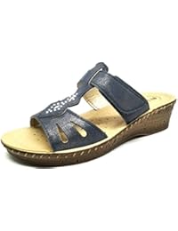 INBLU - Zapatillas de estar por casa de piel sintética para mujer azul turquesa 38