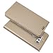 Produktbild KKEIKO LG V30 Hülle, LG V30 Leder Handyhülle Schutzhülle [ mit Gratis Panzerglas Schutzfolie ], Stoßsichere Lederhülle Brieftasche case für LG V30 - Gold
