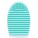 Honearn 2PCS Brushegg Portable Makeup Brush Cleaner Silicone Pink & Green
