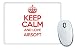 Produktbild Rot Keep Calm und Love Softair Mauspad TXT 1120