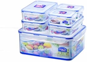 Lock & Lock HPL836SB Lot de 6 bo&icirc;tes alimentaires