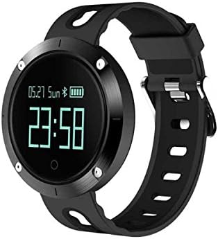 KIKIYA Fitness Tracker Heart Rate IP68 Waterproof Touch Screen Smart Bracelet Sport Pedometer Activity Tracker Blood Pressure Measure for iOS Android Smartphones, Black