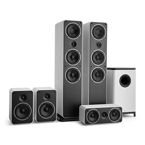 Preisvergleich Produktbild NUMAN Octavox 751 MKII 5.1-Kanal Surroundsound Heimkino Lautsprechersystem (280 Watt, computeroptimierte Gehäuse, Octavox WaveGuide, Bi-Wiring-Kontakte) weiß