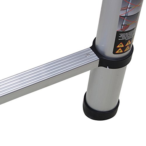 Craftworx Aluminum Teleskopleiter inkl. Tragetasche in Verschiedenen Größen Mehrzweckleiter Stehleiter Aluminiumleiter - 7