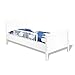 Produktbild lounge-zone Bettschutzgitter Rausfallschutz Classic weiß kein Zusammenbau Länge: 90cm 13840