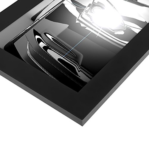 A5 (15x21cm) Schwarzer-Bilderrahmen mit Glasfront – Geeignet für Dokumente - 5