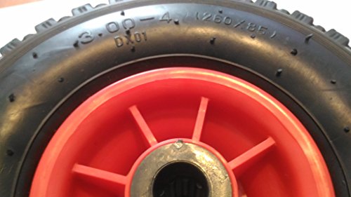 2x Sackkarrenrad 3.00-4 (2P.R) Luftbreifung 260×85 mm Sackkarre Ersatzrad - 8