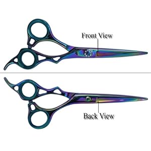 Professional Hairdressing Scissors & Thinner Hair Cutting Shears Barber Salon Styling Scissors 6.0" Japanese Steel with Case Titanium RAZOR EDGED - Image 3