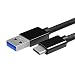 Produktbild Type C USB Kabel MaxiRel 1m 3.0 USB Type C Ladekabel Lebenslange Garantie für HTC 10 Huawei P10 P9 P9 Plus Nova Xiaomi 5 4S 4C Google Pixel Pixel xl Samsung Galaxy S8 S8+ Nexus 5X 6P OnePlus 3 und mehr- Nylon Schwarz