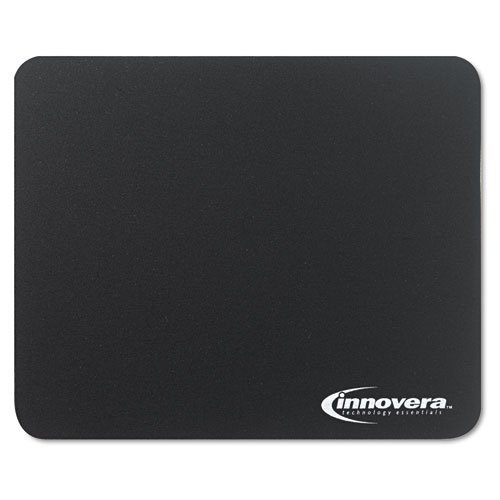 Preisvergleich Produktbild Innovera 52448 Natural Rubber Mouse Pad, Black (IVR52448) by Innovera
