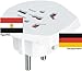 Produktbild Design Reiseadapter Deutschland auf Ägypten für ausländische Gerätestecker in D / EU nutzen