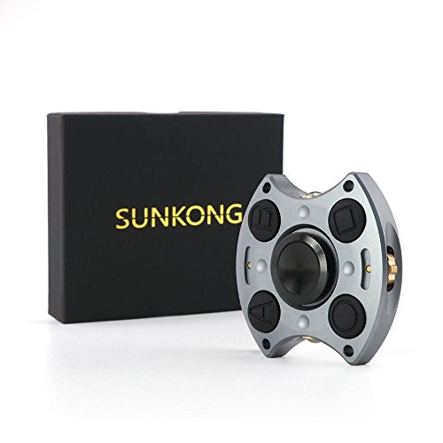 SUNKONG Spinner Fidget Toy Hand Spinner+Fidget Cube ADHD Focus Toy High Speed 2-6 Minutes Per Spins Ultra Durable Material (Multi-Purpose Style) SUNKONG Spinner Fidget Toy Hand Spinner+Fidget Cube ADHD Focus Toy High Speed 2-6 Minutes Per Spins Ultra Durable Material (Multi-Purpose Style)