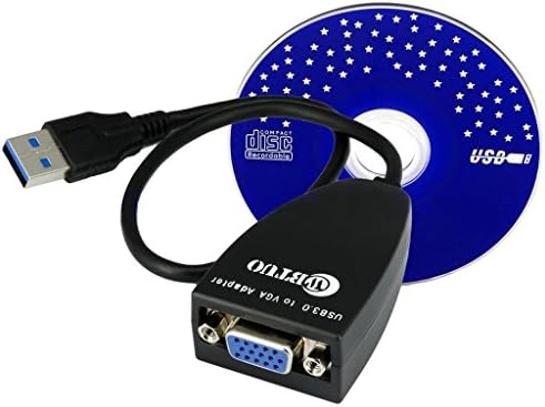 USB 3.0 Male to VGA Female External Display Graphics Adapter Converter - High Resolution up to 1920x1080