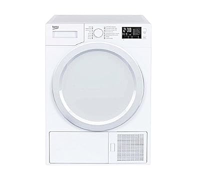 Beko DS7433PA0W Sèche Linge Condensation 7 kilograms Départ Différé, sonde électronique, Affichage du Temps Restant, Affichage Par LED, Programme Délicat, Programme Rapide, Cycle Fraicheur, Voyant Entretien Filtre, Voyant Réservoir Plein, Ecran Cla…
