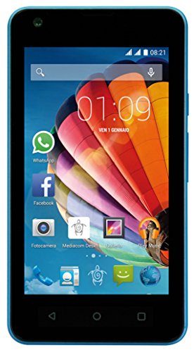 Mediacom M-PPCG415 PhonePad, Dual SIM, 4 GB, Blu