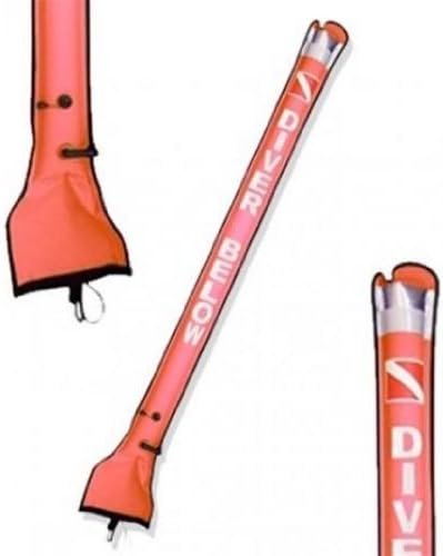 Storm High Visibility Surface Marker Buoy 6ft - Orange for Scuba and Snorkeling
