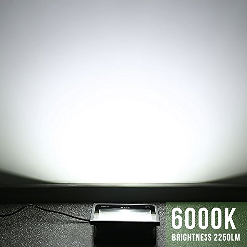 LE 30W Fluter led Flutlicht ersetzt 75W Hochdrucknatriumlampe kaltweiß IP66 wasserdicht 2250lm led Außenleuchten Flutlichtstrahler Strahler Scheinwerfer für Innen- und Außenbereich - 2