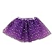 Produktbild Malloom® 78/5000 Mode Baby Kinder Mädchen Prinzessin Sterne Pailletten Party Dance Ballett Tutu Röcke (lila)