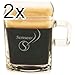 Produktbild Senseo Quadrante Design Glastasse, Glas, Tasse, Zubehör, Pad,180 ml, 2er Pack