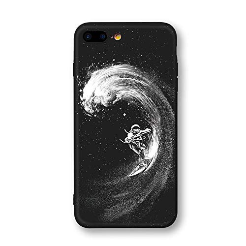 Pnizun - Newest Space Moon Astronaut Phone Cases For iphone 7 8 X Case For iphone 6 7plus XR XS Max Planet Star Frosted Soft Back Cover