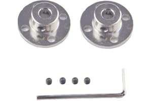 CHANCS CHACNS Power Tool Parts Outer Diameter 10mm Inner Diameter 5mm Flange Coupling Connector 2PCS High Hardness Metal Rigid