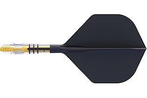 CUESOUL ROST T19 Asta per Freccette Integrata in Carbonio e Forma Standard di Volo, Set di 3