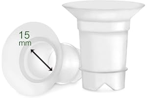 Maymom Wkładki kołnierzowe kompatybilne z kołnierzami Freemie (15 mm); wkładki do kubka Freemie, kubek z wierzbą 24 mm, kompatybilny z kubkiem Momcosy Wearable 24 mm (S9, S10, S12); 2 szt. / szt