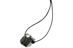 Karelian Heritage Minimalist Shungite String Necklace with a Natural Stone Bead Shungite | Handmade Shungite Necklace for Chakra Balancing Crystal Healing | Shungite Necklace Pendant for Women