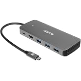 S-link SWV-USBC036 6'sı 1 Arada USB-C Hub, HDMI 4K, USB 3.0, PD 3.0 Hızlı Şarj, USB-C 3.1 M.2 SSD Okuyucu, Metal G&ouml;vde Type-C