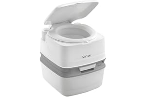 Thetford 92806 Porta Potti 165 Toilette Portable, Blanc - Gris, 414 X 383 X 427 mm
