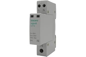 RASMACOR | TOSCANO V2T-15 | Protector Contra Sobretensiones Transitorias Monofásico | F+N 240Vac - 15KA Clase II | Toscano vigivolt 10002463 | 1 Módulo