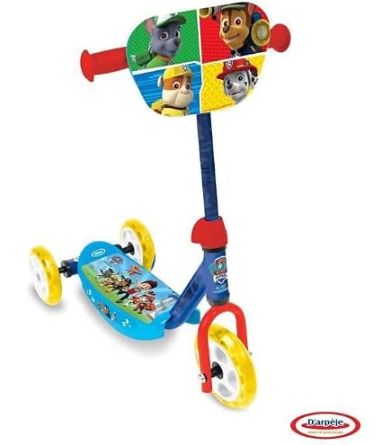 Trottinette Pat' Patrouille Pliable - Guidon Réglable, Frein Arrière, Pour Enfants Dès 5 Ans (50 Kg Max) Trotinette Enfant 3 Ans