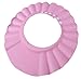 Gaorui Baby Kids Children adjustable Shampoo Bath Bathing Shower Waterproof Cap Hat Wash Hair Shield Hat-Pink