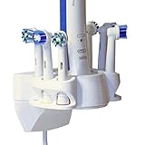 Lavavajillas hasta 55 °C Soporte de pared para Cepillos, Portacepillos de dientes compatible con Oral-B para 6 cepillos, impresión 3D, fabricado en Alemania