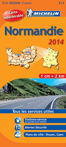Carte indéchirable Normandie 2014 Michelin