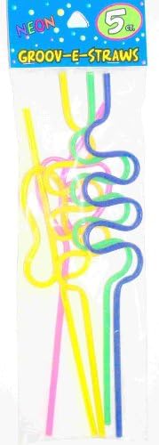 Economy Kitchen Accessory Groov-E-Straws 5 Pack