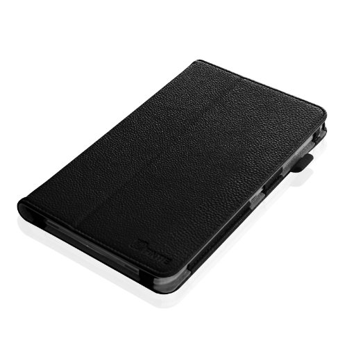 Fintie Samsung Galaxy Tab 4 8.0 Hülle Case – Slim Fit Folio Kunstleder Schutzhülle Cover Tasche mit Ständerfunktion für Samsung Galaxy Tab 4 8.0 SM-T330 SM-T335 (mit Auto Schlaf / Wach Funktion), Schwarz - 7