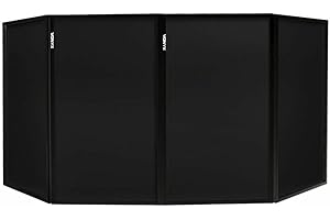 VONYX DB2 Juego de 4 Telas de repuesto de Lycra para Pantalla Negra de Iluminación para DJ Disco Móvil Stand Booth