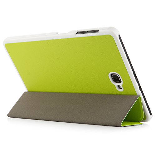 iHarbort® Premium Hülle für Samsung Galaxy Tab A 10.1 (SM-T580/T585) – Samsung Galaxy Tab A 10.1 hülle Etui Schutzhülle Case Cover Holder Stand mit Smart Auto Wake / Sleep-Funktion (Grün) - 3