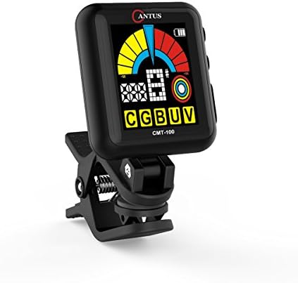 CANTUS Clip-on Metro Tuner/Metronome Tuner 2 in 1 with Rechargeable Battery inside and USB cable to recharge for Guitar Bass Ukulele Violin