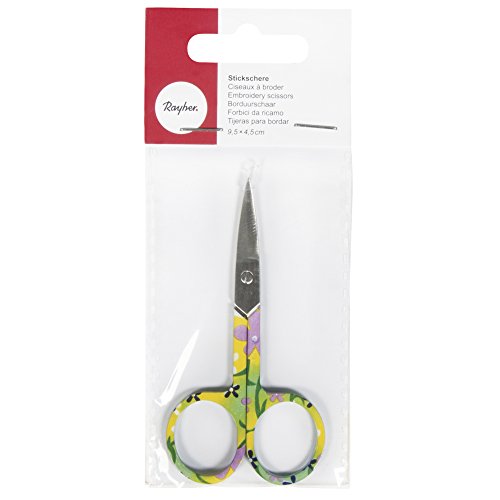 RAYHER 53795000 Stickschere, 9,5 x 4,5 cm, SB-Blister 1 Stück - 2
