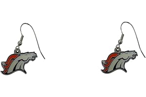 Pro Specialties Group NFL J Hook Dangle Earrings, Small, Team Colors