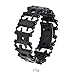 Produktbild Älteres ursprüngliches materielles im Freien verstärktes multi Werkzeug-Armband-rostfreies Multifunktionswerkzeug-Überlebens-Armband,Schwarz