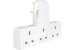 SWISS EDGE Triple Adapter Plug Extension Socket Uk Multi Plug Adaptor 3 Way Plug Adapter (3WAY BOARD) white