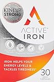 Active Iron Tablets | Non-Constipating | Ferrous Sulphate Iron Supplement | 30 Capsules