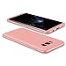 Produktbild JMGoodstore Samsung Galaxy S8 Hülle,+Panzerglas Displayschutzfolie,3 in 1 Ultra Dünn 360 Full Body Schutz Schutzhülle Anti-Kratzer Stoßfest Hart PC Skin Rückdeckel Glatte Rückseite Bumper Rose Gold